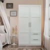 NicBex Armoire Wardrobe Closet Storage Cabinet with Double Doors & Shelves for Bedroom - 2 of 4