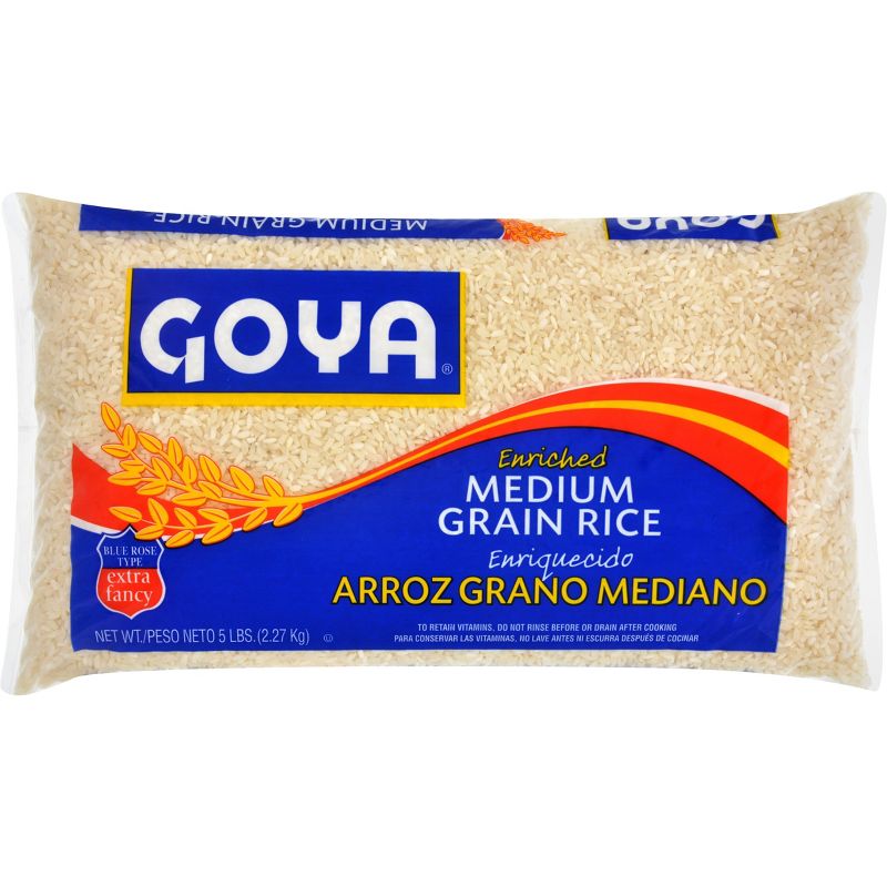 Goya Enriched Medium Grain White Rice - 5lbs, 1 of 4