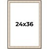 PosterPalooza | Contemporary Silver Picture Frame - UV Acrylic, Foam Board Backing, Hanging Hardware - 2 of 4