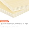Unique Bargains Unfinished Smooth Surface Grain Laser Cutting Basswood Sheet 10 Pcs - 4 of 4