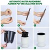 Self Watering Pots for Indoor Plants 2 Pack, Flower Pot with Water Level Indicator, Plant Flower Pots Nested Container for Indoor Plants, Herbs, Aloe - 3 of 4