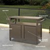 NicBex 1 Drawer Rolling Kitchen Island Cart with 2 Open Shelves,Kitchen Island on Wheels with Storage,Island Table for Kitchen - 2 of 4