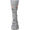 Memoi Men's "Boo Crew" Halloween Holiday Novelty Crew Sock Med Gray Heather 10-13 - 2 of 4