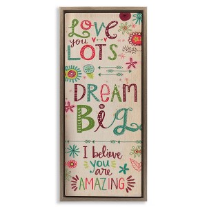 Stupell Industries Encouraging Floral Dream Big, 15" x 31" - 1 of 4