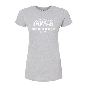 Women's - Coca-Cola - It's The Real Thing Fitted Graphic T-Shirt - 1 of 3
