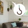 Unique Bargains Home Cup Ceiling Vinyl Coated Metal Coated Screw-in Hanger Hooks 30 Pcs - 3 of 3