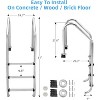 2/3/4/5 Step Inground Pool Ladder – 304 Stainless Steel Swimming Pool Steps with Non-Slip Treads, Heavy-Duty Ladde - 2 of 4