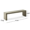 63" Farmhouse Acacia Wood Dining Bench Features Durable Construction for Entryway or Dining Room -3irtyhousy - 4 of 4