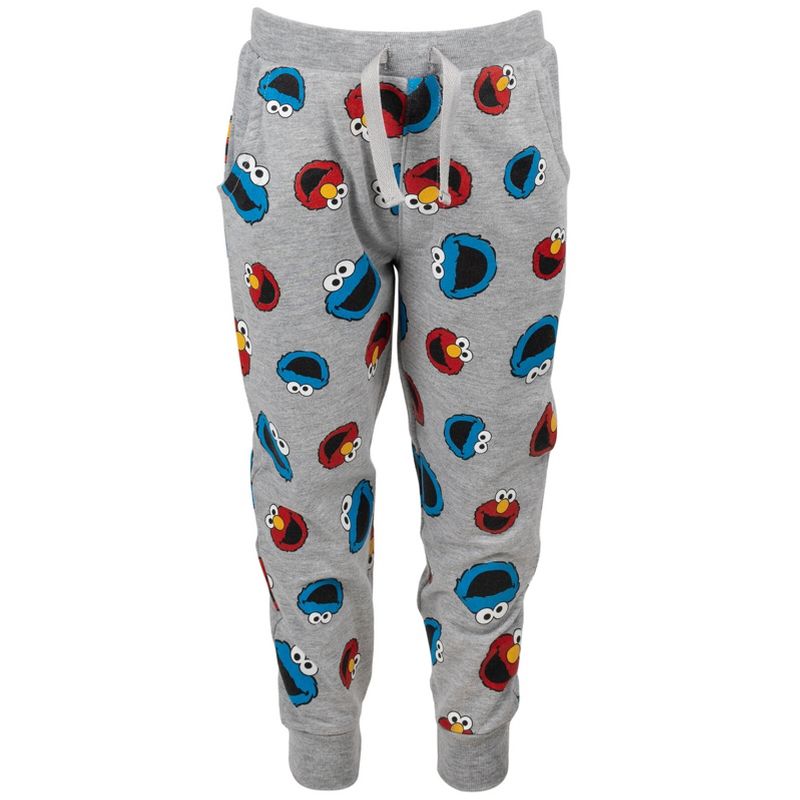 Sesame Street Cookie Monster Elmo French Terry Sweatshirt and Pants Set Infant to Little Kid, 4 of 9