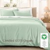 400 Thread Count Organic Cotton Sateen Duvet Cover and Sham Set by Bare Home - 3 of 4