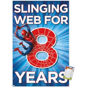 Trends International Marvel Spider-Man - Happy 8th Birthday Unframed Wall Poster Prints - 1 of 4