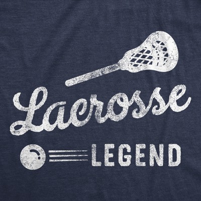 Мужские футболки Crazy Dog T-Shirts, Inc. Mens Funny T Shirts Lacrosse Legend Sarcastic Sports Graphic Tee for Men - Crazy Dog Men's T Shirt With Sarcastic Sayings Navy L — фото 2