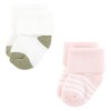 Hudson Baby Infant Girl Cotton Rich Newborn and Terry Socks, Girl Confetti Colors - 4 of 4