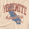 Yosemite National Park State Line Adult T-Shirt Cream - 2 of 4