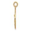 Black Bow Jewelry 14k Yellow Gold Solid St. Anne Medal Charm or Pendant, 15mm (9/16 In.) - 2 of 4