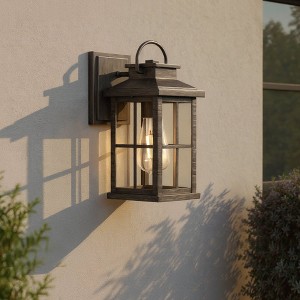 Urban Ambiance Luxury Transitional Outdoor Wall Sconce 12''H x 5''W,  Aged Pewter Finish,  Anaheim Collection, UHP1294 - 1 of 4