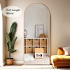 Dovelina Modern Wood Frame Arched Mirror Decorative Wall Mirror - 2 of 4