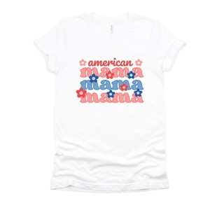 Simply Sage Market American Mama Groovy Short Sleeve Tee - 1 of 4