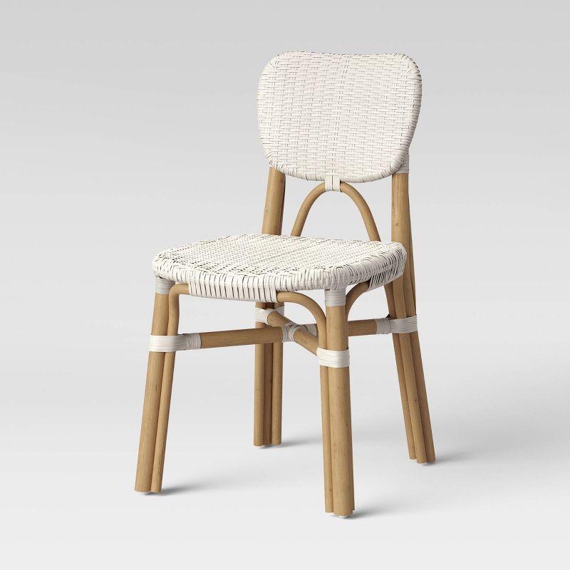 Canton Rattan and Woven Dining Chair White - Threshold&#8482;, 3 of 6