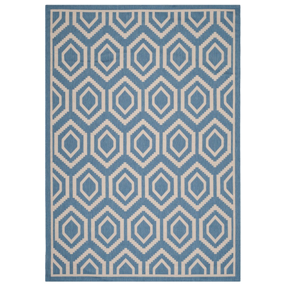 4' x 5'7in Biarritz Outdoor Rug Blue/Beige - Safavieh