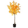 Nearly Natural 4-ft Autumn Maple Artificial Tree - 2 of 4