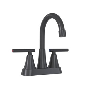 ALEXOUN 7.86" CUPC Certified 2-handle Bathroom Sink Faucet (Matt Black) - 1 of 4