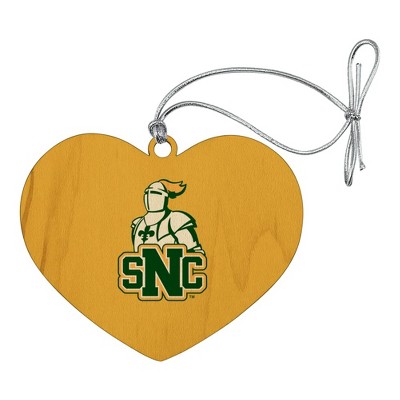 St. Norbert College Secondary Logo Heart Love Wood Christmas Tree Holiday Ornament