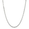 Black Bow Jewelry 4.3mm Sterling Silver D/C Solid Elongated Cable Chain Necklace - 3 of 4