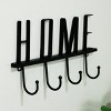 VIP Metal 15 in. Black Home Wall Decor with Hooks - 4 of 4
