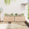 vidaXL Garden Planter Set of 2 Natural wood Solid pine wood Medium - 3 of 4