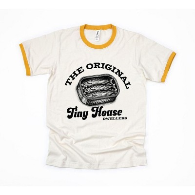 Simply Sage Market Women's Original Tiny House Dwellers Short Sleeve Ringer Tee