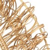 Olivia & May 31"x31" Rattan Handmade Woven Looped Wall Mirror: Farmhouse Style, No Assembly Required - 3 of 4