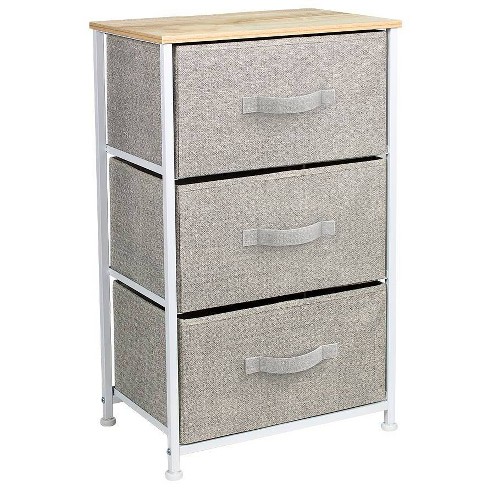 Sorbus Dresser with Drawers - Furniture Storage Organizer Unit Chest for Bedroom 4- Drawer in Beige