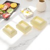 Unique Bargains Cookie Cutters 3-Piece Square Cookie Cutter Set Dishwasher Safe Stainless Steel Silver Tone 1Set - 2 of 4