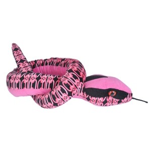 Wild Republic Plush Snake  Linke Pink Stuffed Animal, 54 Inches - 1 of 1