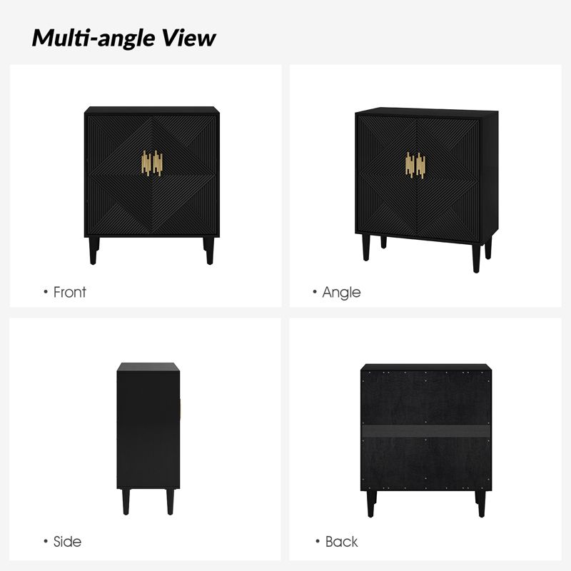 Battista 36'' Tall 2 - Door Adjustable 4 Shelves  Accent Storage Cabinet| KARAT HOME, 4 of 10