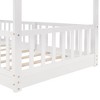 PAGED Twin Size Loft Bed, Modern Wooden Bed Frame, Bunk Bed with Slide, Guardrails and Ladder for Bedroom - 3 of 4