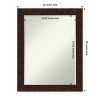 Amanti Art William Mottled Bronze Narrow Petite Bevel Bathroom Wall Mirror 28 x 22 in. - 4 of 4