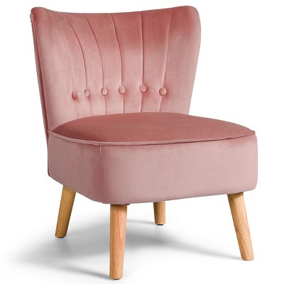 Pink best sale velvet seat