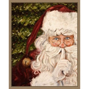 Amanti Art Secret Santa by Patricia Pinto Canvas Wall Art Print Framed - 1 of 4