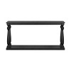 Console Tables Black with Bottom Shelf and Vase Legs, Classic Wood Console Tables for Hallway or Living Room Display and Storage-The Pop Home - 4 of 4