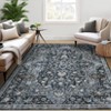 Garvee Washable Area Rug Vintage Neutral Stain Resistant Runner Soft Non Slip Large Floor Carpet for Living Room Bedroom Kitchen Home Office Indoor - 4 of 4