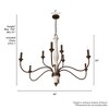 Hunter Fans Teren 9 - Light Chandelier in  Distressed White Textured Rust - 2 of 2