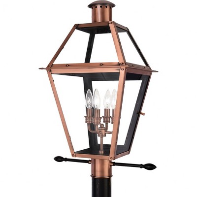 Quoizel Lighting Rue De Royal 4 - Light Post Light in  Aged Copper