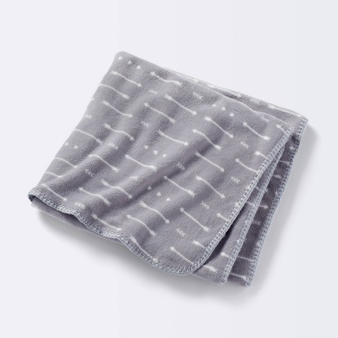 Plush Baby Blanket - Gray Arrows - Cloud Island™ : Target