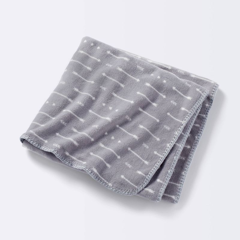 Plush Baby Blanket - Gray Arrows - Cloud Island&#8482;, 1 of 6