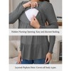 INSPIRE CHIC Womens Nursing Shirts Breastfeeding Tiered Pleated Tunic Long Sleeve Stretch T-Shirt Postpartum Maternity Small Gray - 2 of 4
