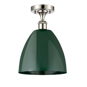 Plymouth Dome - 1 Light Semi-Flush Mount In Industrial Style-12.88 Inches Tall and 9 Inches Wide - 1 of 1