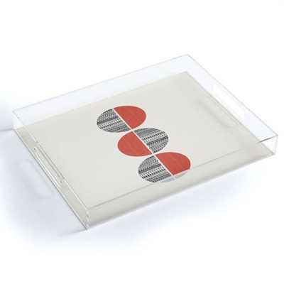 17" x 14" Acrylic Showmemars Minimalist Circles Tray - society6