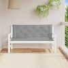vidaXL Garden Bench Cushion Set of 2 Grey Oxford fabric (100% polyester) - 3 of 4
